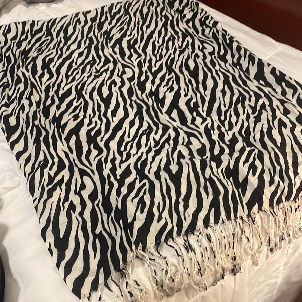 Zebra Print Scarf